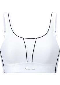 Damen Sport-BH ohne Bügel weiss