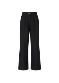 Knowledge Cotton Apparel Damen-Leinenhose Schwarz 34
