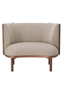 RF1904 Sideways Lounge Chair Sessel Carl Hansen & Søn Nussbaum geölt / Re-Wool 0218