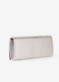 Clutch in silber, Grösse 10x23 cm, bonprix