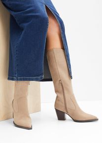 Cowboy Stiefel in beige, Grösse 42, bonprix