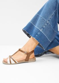 s.Oliver Komfort Sandale in beige, Grösse 40, bonprix