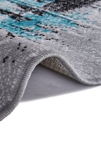 Teppich mit malerischem Motiv in grau, 60x110 cm, bonprix