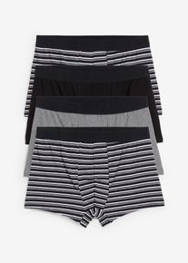 Boxershorts eng (4er Pack) in schwarz, Grösse 5 (M), 95% Baumwolle, aus über 80% Baumwolle, bonprix