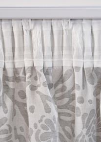 Jacquard Vorhang mit Muster (1er Pack) in grau, 175x135 cm, bonprix