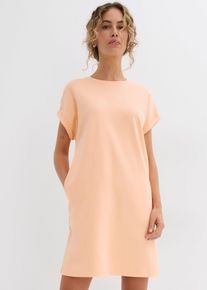 Minikleid aus reiner schwerer Bio-Baumwolle in orange, Grösse 36/38 (S), 100% Baumwolle, bonprix