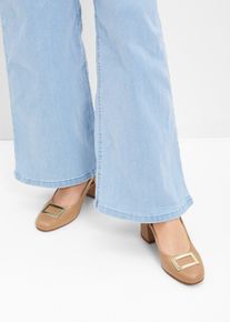 Sling Pumps in braun, Grösse 42, bonprix