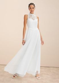 Brautkleid aus Tüll und Spitze in weiss, Grösse 40, bonprix