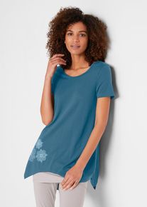T-Shirt kurzarm in petrol, Grösse 40/42 (M), bonprix