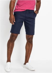 Chino-Bermuda Regular Fit in blau, Grösse 46, 97% Baumwolle, bonprix