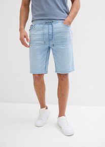 Schlupf Stretch-Jeans-Bermuda Regular Fit in blau, Grösse 33, bonprix