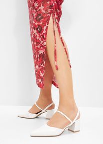 Sling Pumps in weiss, Grösse 36, bonprix