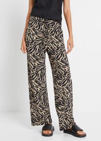 Jersey-Hose aus fließender Viskose in schwarz, Grösse 56/58 (3XL), bonprix