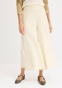 Culotte mit leichtem Crincle-Effekt in beige, Grösse 46, bonprix