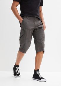Long-Bermuda Regular Fit in grau, Gr&ouml;sse 58, 100% Baumwolle, bonprix