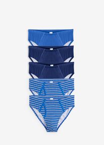 Maxislip (5er Pack) in blau, Grösse 7 (XL), 95% Baumwolle, bonprix