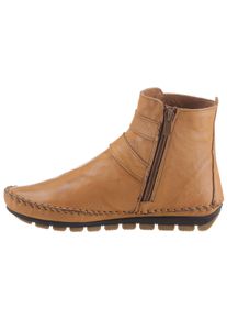 Gemini Witt Damen Stiefelette, hellbraun, Größe 41, 100% Glattleder