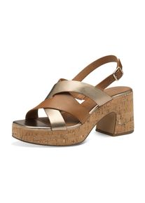 Tamaris, Femmes Sandales, cognac / or