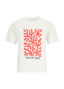 Guido Maria Kretschmer Women, Femmes T-shirt 'Cora', orange / noir / blanc