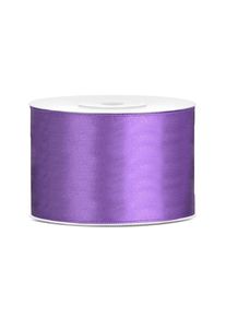 partydeco Bellissimo nastro di raso viola 50mmx25m