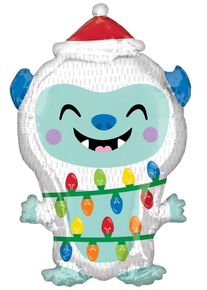 Amscan Palloncino Yeti Natale 27 x 50 cm