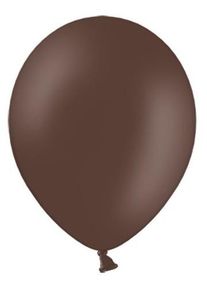 partydeco 20 ballons &eacute;toiles de f&ecirc;te marron chocolat 27cm
