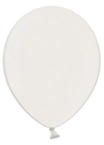 partydeco 100 Celebration metallic Ballons weiß 25cm