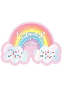 Amscan 8 Fairy Rainbow Einladungskarten inkl. Umschläge