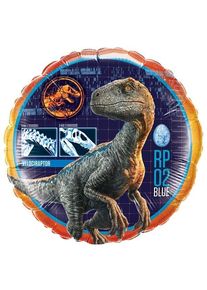 Ballon aluminium Jurassic World Raptor Blue d'environ 46cm