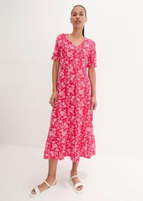 Jerseykleid aus fließender Viskose in rot, Grösse 36/38 (S), bonprix