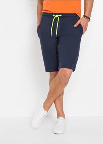 Sweat-Bermuda aus reiner Baumwolle in blau, Grösse 48/50 (M), 100% Baumwolle, bonprix