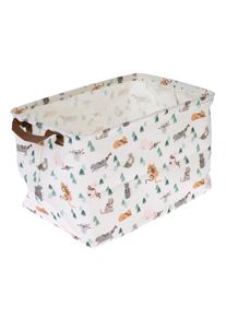 TIAKI Spielzeug-Aufbewahrungskorb „Lustige Winterkatzen“ L38xB26xH22cm für Katzen