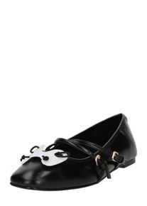 Aldo Riemchenballerina 'AMBERLEE' Damen, schwarz / wei&szlig;, Gr&ouml;&szlig;e 6.5