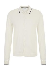 Guido Maria Kretschmer Men, Hommes Vestes en maille 'Torge', noir / blanc cassé