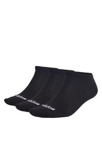 adidas Performance, Femmes Chaussettes de sport 'Thin Linear Low-Cut 3 Pairs', noir / blanc