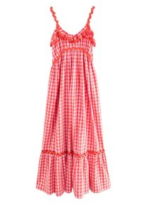 next Maxikleid Damen Gr&ouml;&szlig;e 36 rot / wei&szlig; Winterkleid
