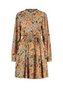 Shiwi, Femmes Robe 'Josette', turquoise / moutarde / corail / blanc