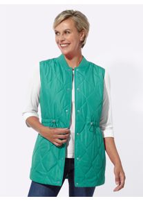 WITT Damen Longweste mit Taillenregulierung, blaugr&uuml;n, Gr&ouml;&szlig;e 36, 100% Polyester