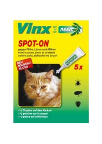 VINX Bio Spot On Tropfen mit Neem Katze, 5 x 1 ml