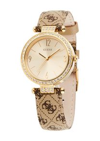 Guess, Femmes Montre à affichage analogique 'Terrace', marron / cappuccino / or