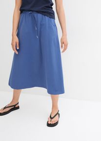 Jupe en jersey coton extensible en bleu, Taille 36/38 (S), 95% coton, Couleur/Motif: indigo clair, bonprix