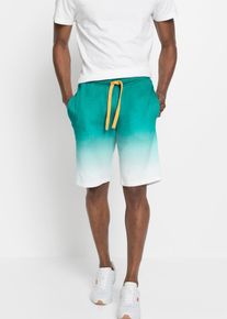 Sweat-Bermuda mit Farbverlauf in blau, Grösse 48/50 (M), 100% Baumwolle, bonprix