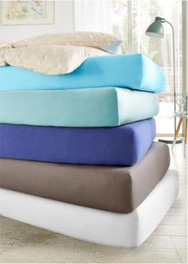 Jersey Spannbettlaken in weiss | 100x200 cm | 100% Baumwolle | bonprix