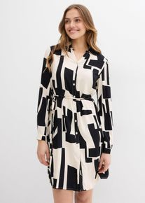 Umstands- und Stillblusenkleid aus Viskose in schwarz, Grösse 36, bonprix