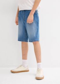 Stretch-Jeans-Bermuda Regular Fit (2er Pack) in blau, Grösse 134, 98% Baumwolle, bonprix