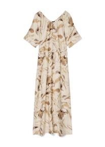 V&eacute;ro Moda VERO MODA, Femmes Robe 'VMCILLE CHRISTA', beige / chocolat / umbra / gris