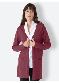 CREATION L PREMIUM Witt Damen Longstrickjacke in Merino-Seiden-Mischung, bordeaux, Gr&ouml;&szlig;e 36, 75% Schurwolle, 25% Seide