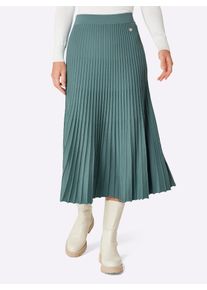 CREATION L PREMIUM Witt Damen Strickrock aus reiner Merino-Wolle, jade, Größe 20, 100% Schurwolle