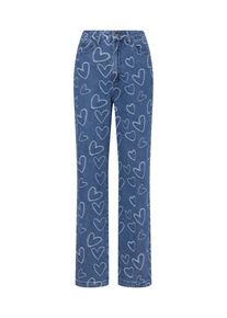 Laurella Jeans Damen Gr&ouml;&szlig;e 25/26 blue denim / wei&szlig;