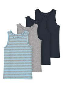 name it Unterhemd Jungen Gr&ouml;&szlig;e 116 nachtblau / himmelblau / graumeliert
